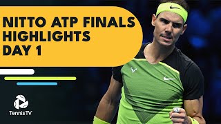 Fritz Faces Nadal in Debut AugerAliassime Takes On Ruud  Nitto ATP Finals 2022 Highlights Day 1 [upl. by Doomham]