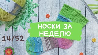 НОСКИ ЗА НЕДЕЛЮ  Вяжу из Rellana Flotte Socke  Носки спицами  Двойная манжета  Мастеркласс [upl. by Ahseya]