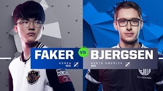 Faker vs Bjergsen  Quarterfinals  1v1 Tournament  2017 AllStar Event [upl. by Bernstein]