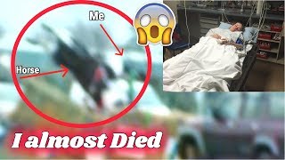 Horrific Horse Riding Fall  Rotational fall footage NOT clickbait [upl. by Alphard]