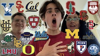 2022 COLLEGE DECISION REACTIONS  20 SCHOOLS Ivies Stanford UChicago UCs  more  Testoptional [upl. by Hsoj]