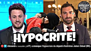 🔴➡️Alexandre Ouizille NFP atomise Julien Odoul quotlhypocritequot en plein direct [upl. by Yebot]