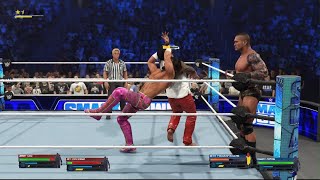 The Usos vs Seth Rollins and Randy Orton World Tag Team Championships Match [upl. by Anerak]