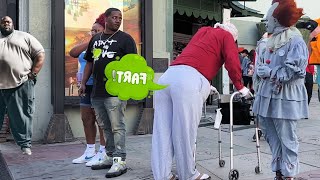 Bad Grandpa Farts On People in The Hood Of Hollywood These Streets Aint Safe from Grandpa [upl. by Katonah]