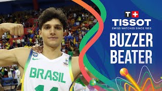 Lucas Vieira  🚨 TISSOT Buzzer Beater  Brazil vs Uruguay  FIBA AmeriCup 2025 Qualifiers [upl. by Adeys]