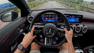 2024 MercedesAMG CLA 45 S  421 HP  0100  POV TEST DRIVE 🚀 [upl. by Ordnassela]