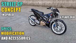 RAIDER 150 FI STREET GP CONCEPT INSPIRED  SPECS MODIFICATION amp ACCESSORIES  KAMBYO MOTO [upl. by Nohsar]