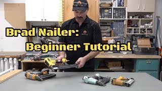 How To Use A Pneumatic Brad Nailer [upl. by Eneres]