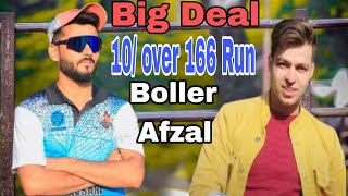 Fist 4 overArshu khan king 👑 of bijnor Big deal 166 run 10 over 6 wicket 6 filder boller Afzaal bhai [upl. by Weir876]