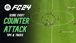 Best Attacking Tips To Score EVERY COUNTER ATTACK In EA FC 24 [upl. by Nirroc721]