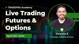 April 5th Live Trading Futures amp Options Market Commentary ES NQ SPY QQQ [upl. by Brabazon]