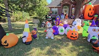 Our 2023 Halloween Inflatable Display [upl. by Tracie]