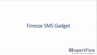 Cisco Finesse Gadget  SMS UCCE PCCE UCCX [upl. by Niatsirt41]