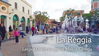 4K Walk  Naples Italy quotLargest Outlet Shopping Mall La Reggia” in Caserta [upl. by Suivart102]