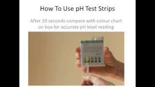 How to use ph test strips to test saliva and urine samples [upl. by Laehctim]