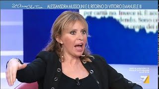 Alessandra Mussolini Nonno tornò a pezzi in una cassetta Vittorio Emanuele III in una baraquot [upl. by Netsruk]