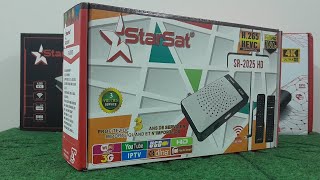 STARSAT SR2025HD HEVC H265 Supported Digital Satellite Receiver l UnboxingReview l Urdu [upl. by Hannahoj]