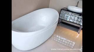 Acrylic Modern Bathtub  Freestanding Bathtub  Soaking Tub  Toscella [upl. by Av]