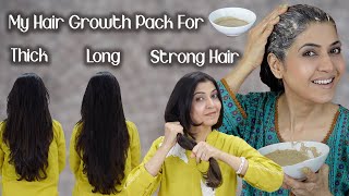 My Hair Growth Pack for Thick Long Strong Hair  Stop Hair Fall 2023  Ghazal Siddique [upl. by Llehcim340]