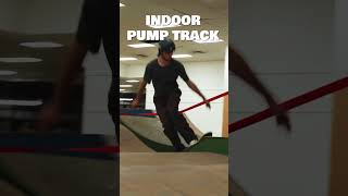 INDOOR PUMP TRACK SKATEBOARDING pumptrack skating [upl. by Rice]