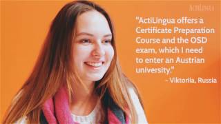 Learn German amp Study in Austria with ActiLingua [upl. by Ynaffad526]