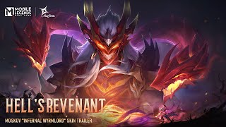 Hells Revenant  Moskov quotInfernal Wyrmlordquot  Skin Trailer  Mobile Legends Bang Bang [upl. by Laktasic179]