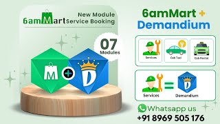 6ammart  Demandium service Booking new module integrated in 6ammart Demandium6ammart Handyman🔨🧑‍🔧 [upl. by Laeria]