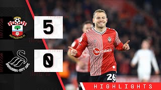 HIGHLIGHTS Southampton 50 Swansea City  Championship [upl. by Mages]