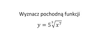 Pochodna funkcji jednej zmiennej cz13 Krysicki Włodarski przykład 652 [upl. by Av278]