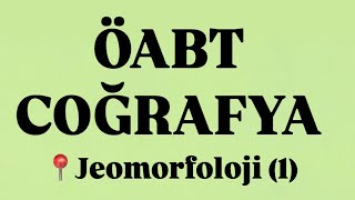 JEOMORFOLOJİYE GİRİŞ VE TARİHÇESİ [upl. by Asamot]