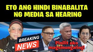 ETO ANG HINDI BINABALITA NG MEDIA SA HEARING [upl. by Yentuoc]