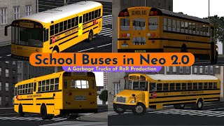 Rigs of Rods  School Buses Driving in NeoQueretaro 20 [upl. by Iverson340]