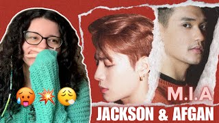 Afgan  MIA feat Jackson Wang REACTION [upl. by Eilatam]