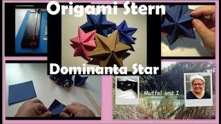 Dominanta Star 3D Stern mit ausführlicher deutscher Anleitung Origami 2 Versionen [upl. by Nodnrb]