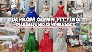 JS Prom Gown Fitting nila Kambal  Our House is a Mess  Holy Week Break  Lorelin Sia [upl. by Imalda]