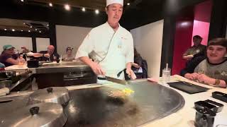 Amazing Hibachi Techniques Teppanyaki Chef Japan Pavillion EPCOT WIRLD SHOWCASE ​⁠epcot japan [upl. by Langdon]