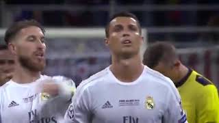 Tension  madness  nerves Ronaldos penalty in the Champions League final with Atletico Madrid [upl. by Nyberg]