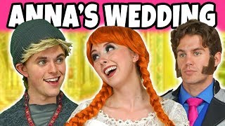 ANNA MARRY KRISTOFF OR HANS Frozen Anna and Elsa at the Wedding Totally TV [upl. by Canon]