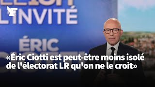 «Éric Ciotti est peutêtre moins isolé de lélectorat LR quon ne le croit» [upl. by Kolva186]