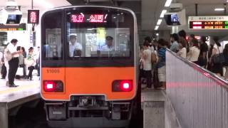 東武東上線池袋駅夜ラッシュ乗降風景Night rush hour at Tobu Ikebukuro Sta20130719 [upl. by Renata]