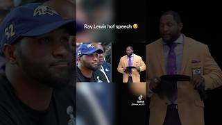 Ray Lewis hof speech 🥹 fyp raylewis nfltiktok nfl baltimore baltimoreravens [upl. by Ahsehat857]