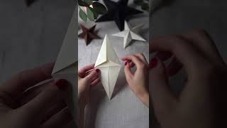 Stern aus Papier selber machen diy basteln weihnachten christmas [upl. by Eelorac]