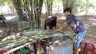 Straightening Bamboo Poles [upl. by Glennon]