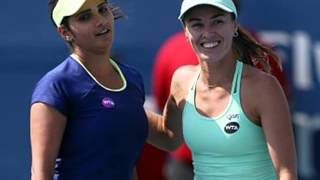 Sania Mirza Martina Hingis Reach US Open 2015 Final [upl. by Fulmis]