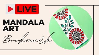 Neha Exotic Arts is live  Beautiful Bookmark Idea along with Mandala live artlive shortslive [upl. by Adnoek487]