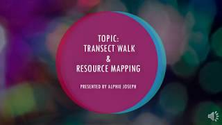 A session on Transect Walk and Resource Mapping [upl. by Wyon]