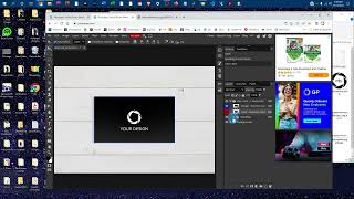 Photopea Tutorial  Business Card Mockup [upl. by Lynus576]