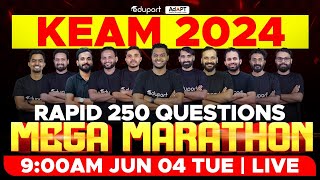 KEAM 2024  Full Syllabus  Rapid 250 Questions  Mega Marathon  Eduport KEAM [upl. by Svensen]