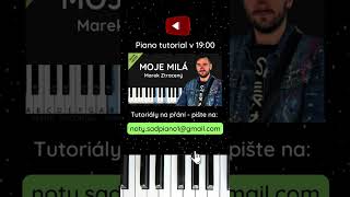 Moje milá  Marek Ztracený noty sadpianoyt pianotutorial [upl. by Anitaf880]