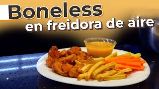 ¿CÓMO HACER BONELESS DE POLLO EN FREIDORA DE AIRE Receta fácil salsa mango habanero  Los Cocina2 [upl. by Amliv848]